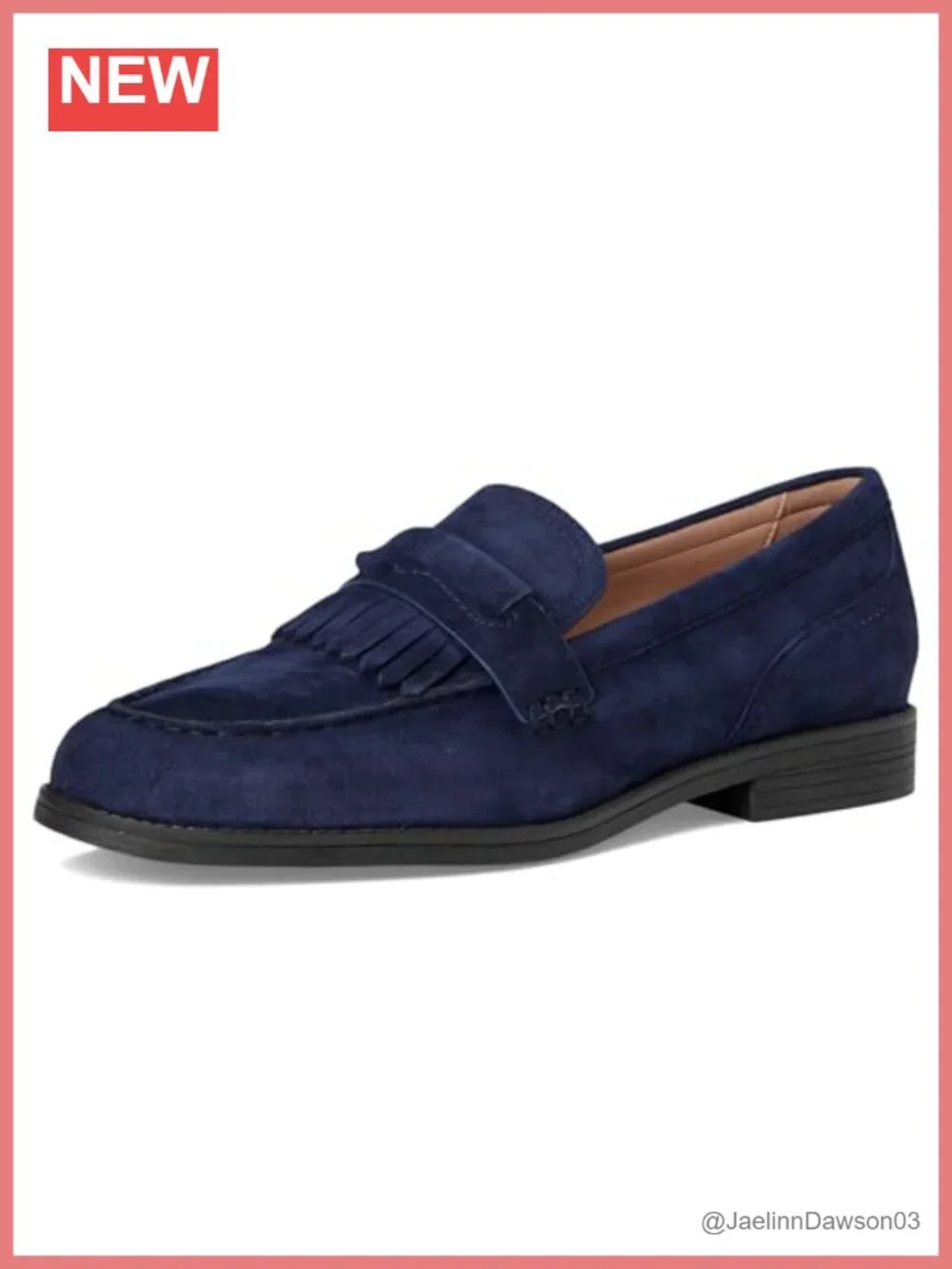 Leather Lined Kiltie Loafers with Buckle Strap - Women's Flat Shoes